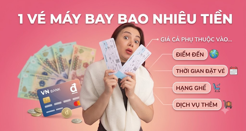 1 Vé Máy Bay Bao Nhiêu Tiền? Giá Vé Nội Địa 2026