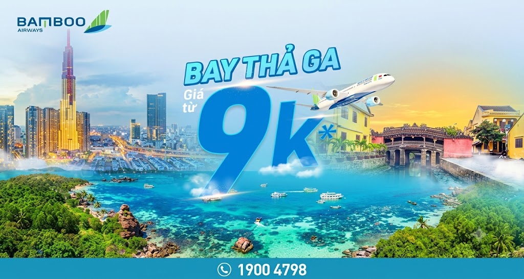 Bamboo Airways – Tìm chuyến bay và theo dõi khuyến mãi