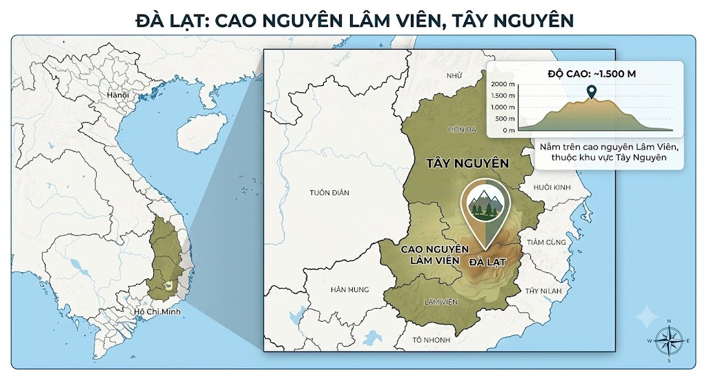 Đà Lạt ở miền nào, Thuộc tỉnh nào? Giải đáp chi tiết