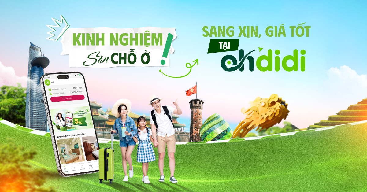 Kinh nghiệm săn chỗ ở sang xịn, giá tốt trên Ohdidi