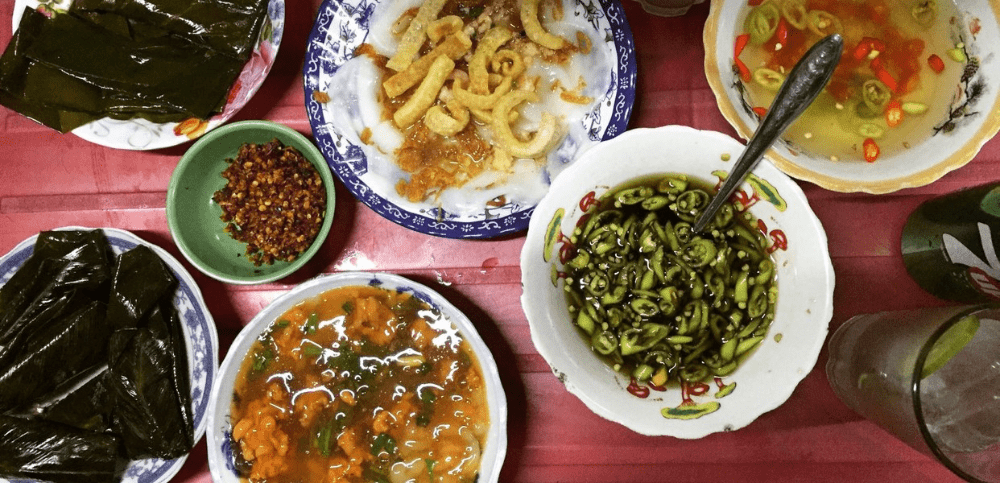 những quán ăn sáng ngon ở huế
