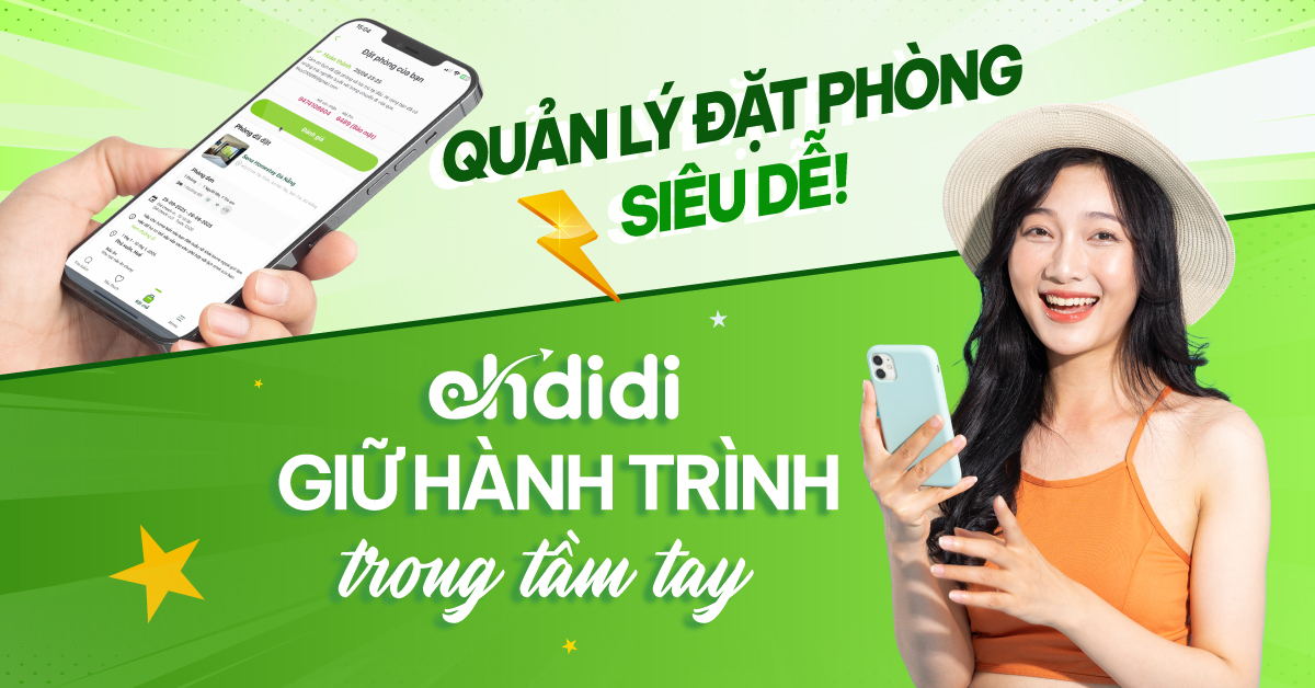 Cách quản lý lịch sử và theo dõi đặt phòng ngay trong ứng dụng Ohdidi