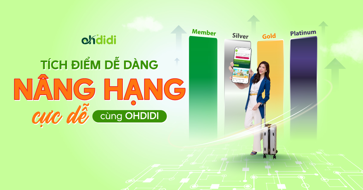 Trải nghiệm nâng hạng thành viên mượt mà với tính năng tích điểm Ohdidi